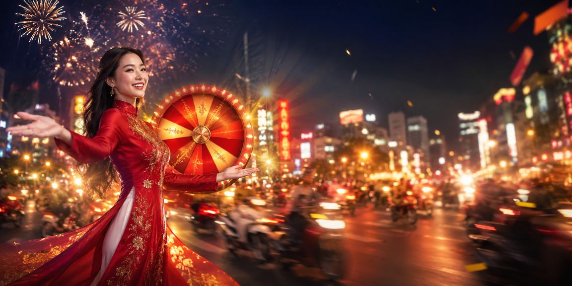 Người chơi Roulette mặc áo dài truyền thống trong không gian casino hiện đại tại TP.HCM